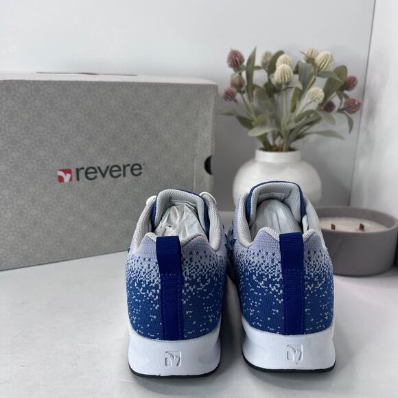 Revere Haiti Lace Up Mesh Sneaker Slip Resistant Ocean Sky Women 12Wide Tried On - Picture 5 of 11